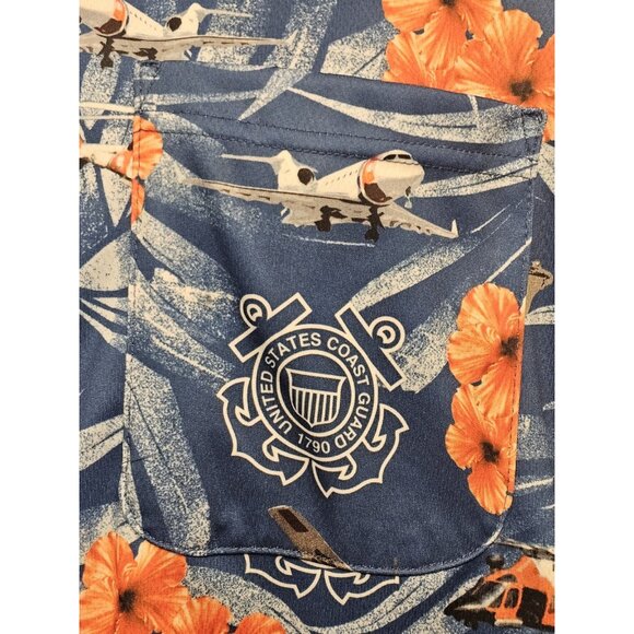 American Excellence Coast Guard High Tide Hawaiian Shirt - Picture 3 of 11
